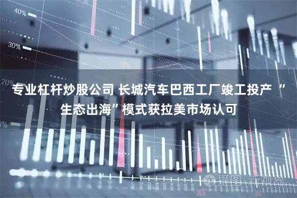 专业杠杆炒股公司 长城汽车巴西工厂竣工投产 “生态出海”模式获拉美市场认可